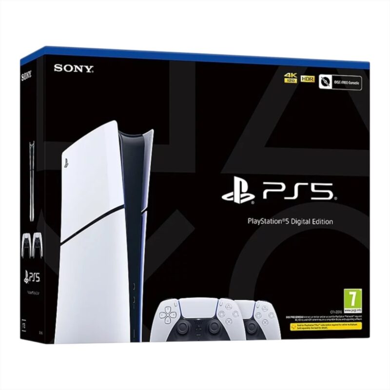 PlayStation 5 Slim Digital Edition - Two Controller Bundle - Image 2