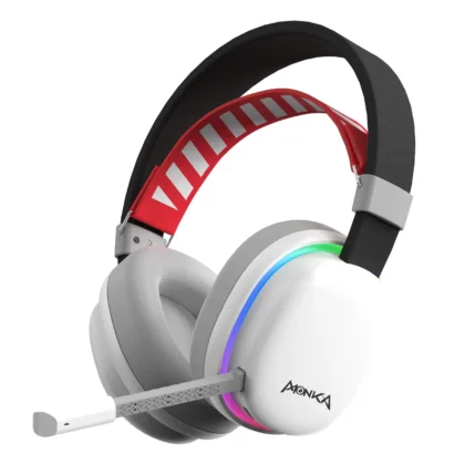 Monka Echo HG9069W Wireless Gaming Headset – RGB, Noise-Canceling Mic for PS5/PC
