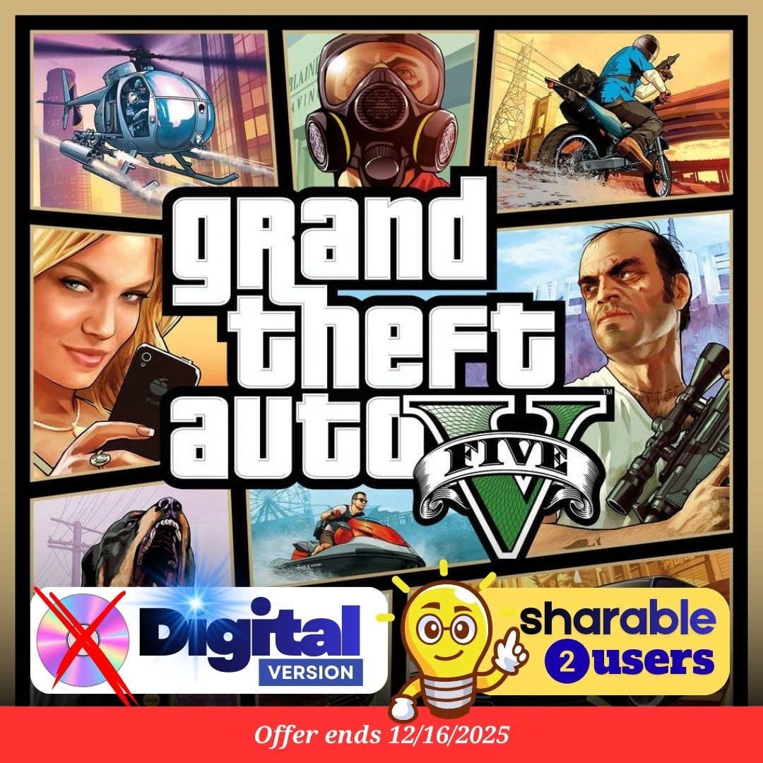 Grand Theft Auto V (PS4 & PS5) – Digital Game Account