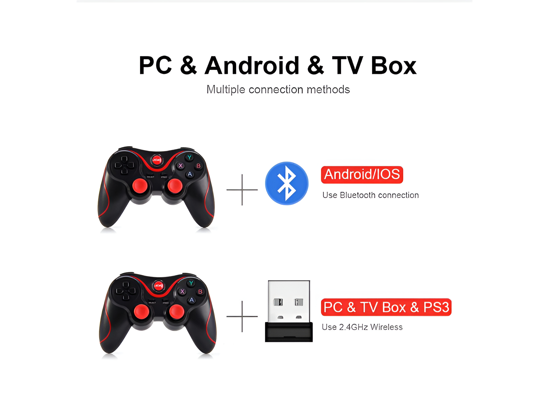 HGWorld X3 Wireless Game Controller for Android, Smart TV, TV Box & PC - Image 2