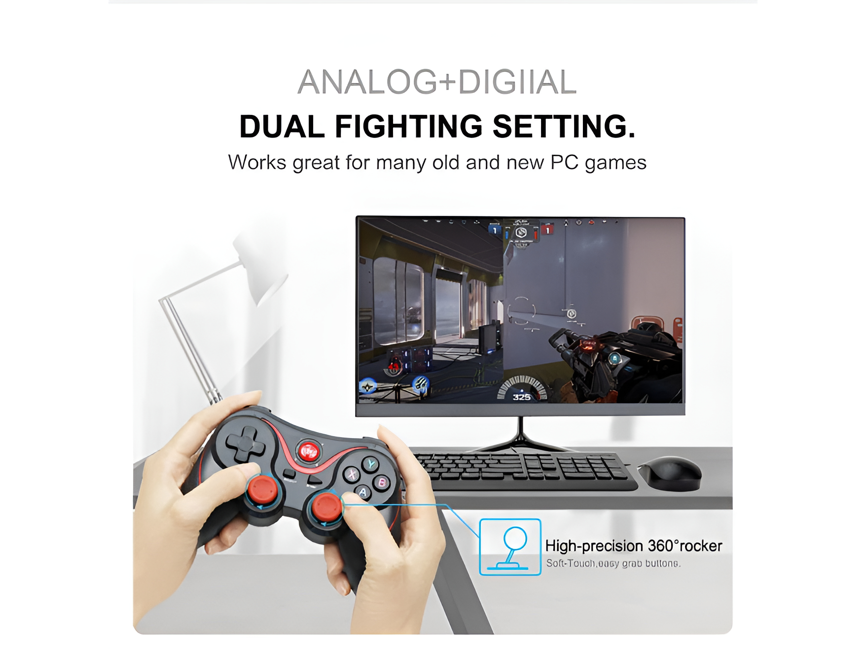 HGWorld X3 Wireless Game Controller for Android, Smart TV, TV Box & PC - Image 4